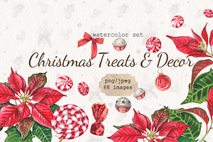 Christmas Treats & Decor watercolor