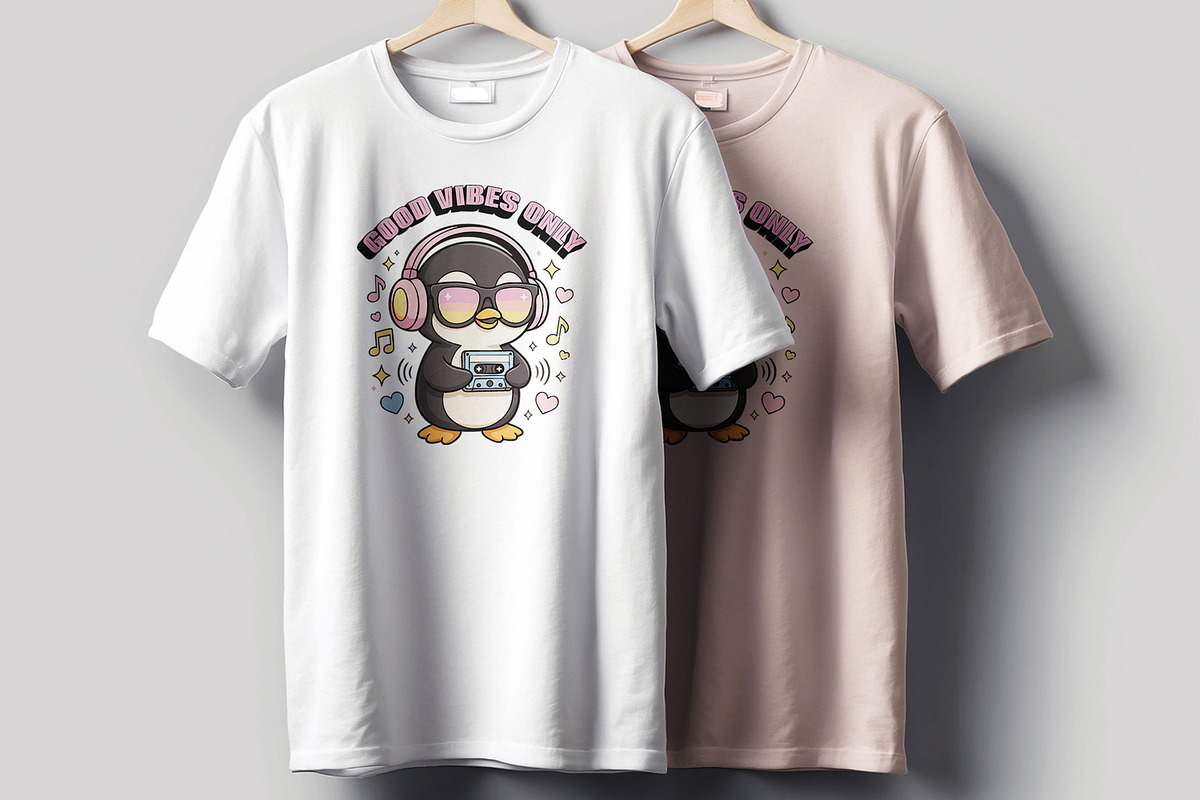 Good Vibes Only T shirt design, a Stationery Template by MightyDesign (Photo 3 of 6)