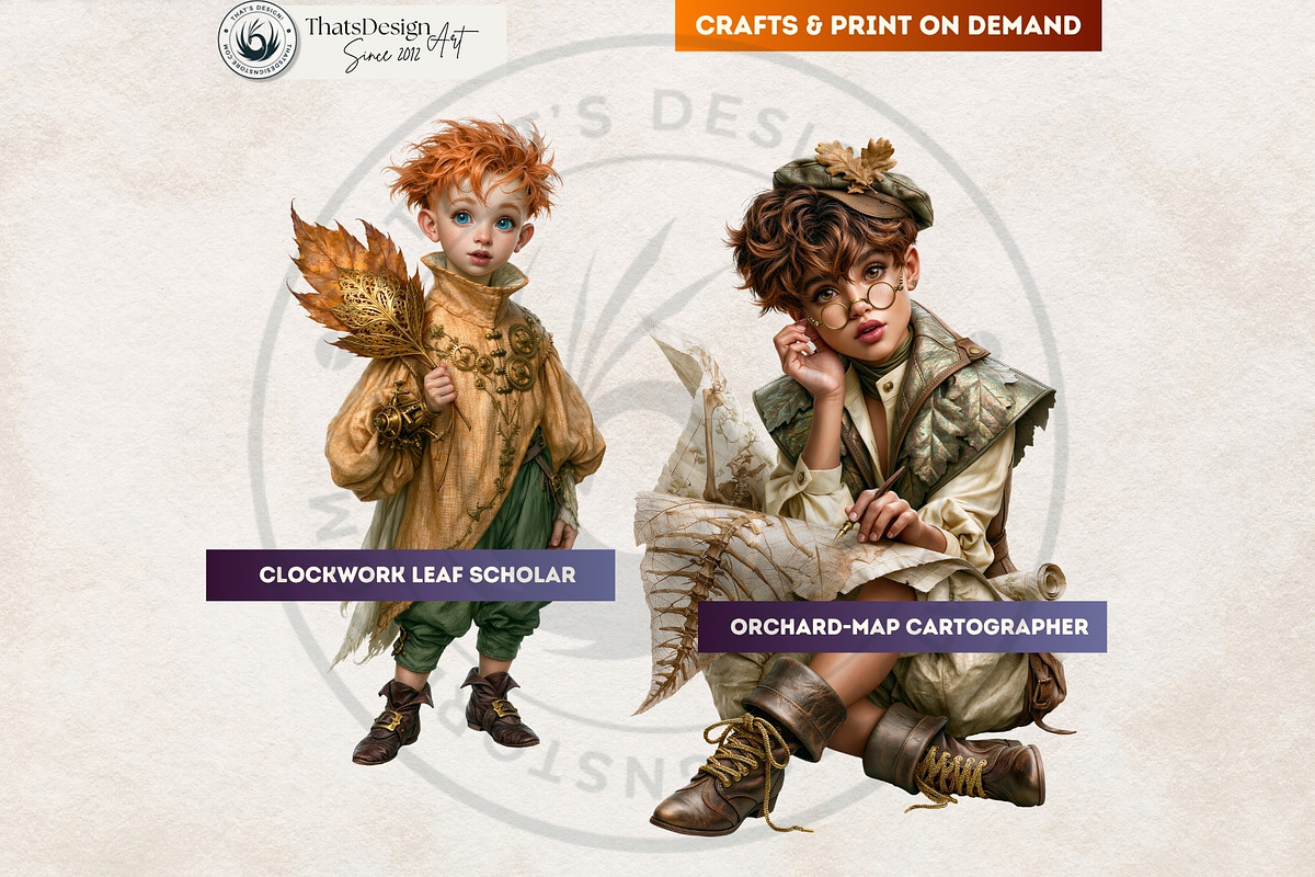 Guilded Harvest Autumn Clipart Set, a Seasonal Illustration by ThatsDesignArt (Photo 12 of 13)