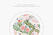 Swans and Floral Seamless Pattern, a Pattern Graphic by Pati Charm Studio (Thumbnail 4 of 6)