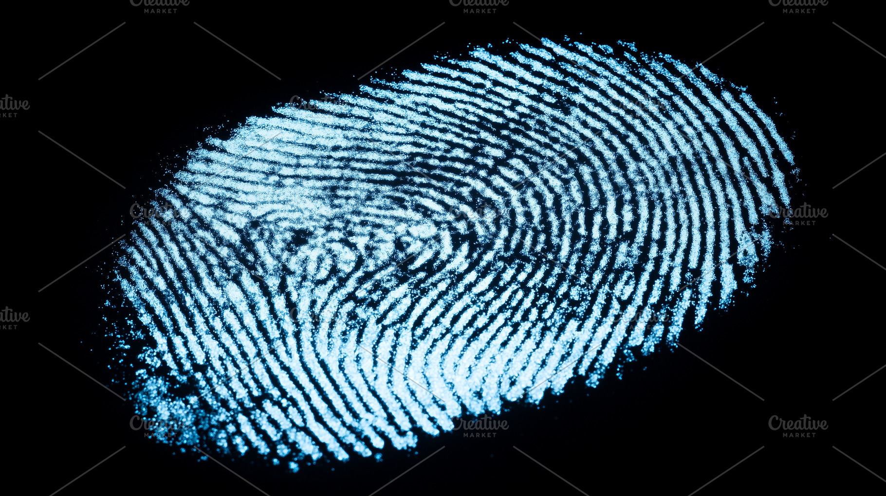 Detailed fingerprint illuminated in, a Business Photo by MistyDay