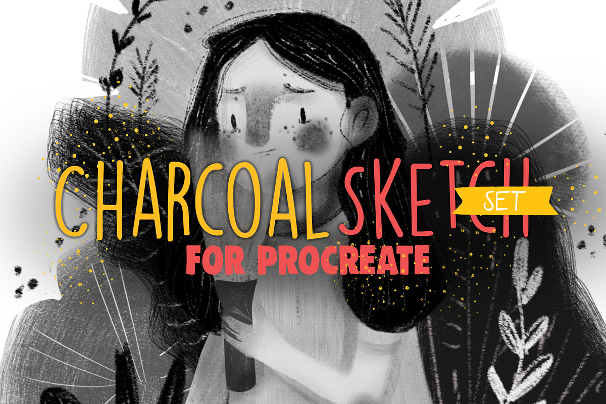 Charcoal Sketch Set - For Procreate