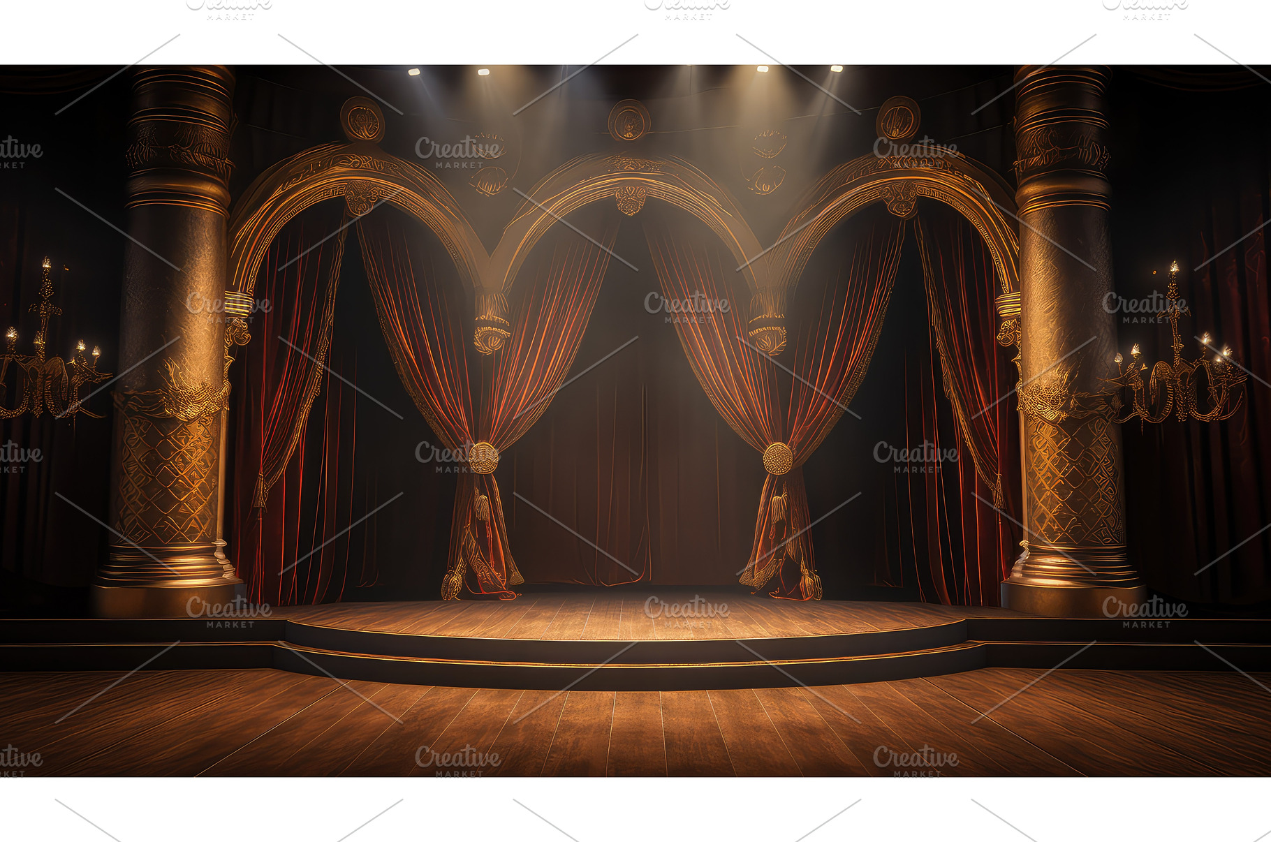 microphone show podium background ai, a Background Photo by pikepicture