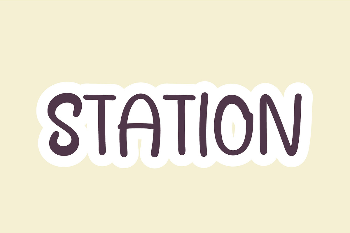 Introducing Station - Handwritten Font