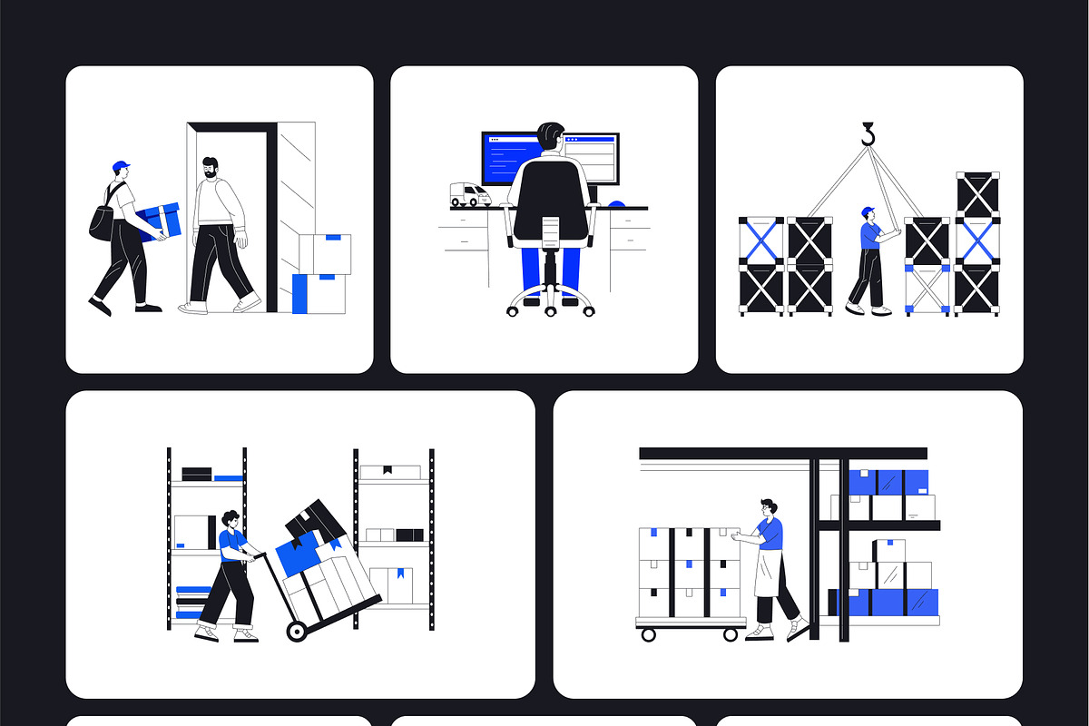Logistic Shipping Illustration Art, a Solid Icon by Vectors Market (Photo 8 of 9)