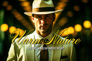 Warm Nature Retro Film Mockup, a Layer Style Add-On by studiogstock