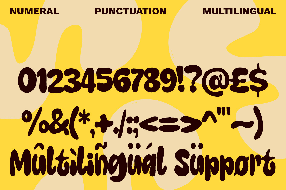 Milky Brown – Playful Display Font, a Handwritten Font by Unicode Studio (Photo 10 of 11)