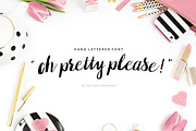 Oh pretty please: Hand lettered font, a Script Font by Pretty Please Lara (Thumbnail 1 of 4)