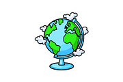 Globe & Art Tools Clipart Set, an Object Graphic by yasushie (Thumbnail 7 of 16)