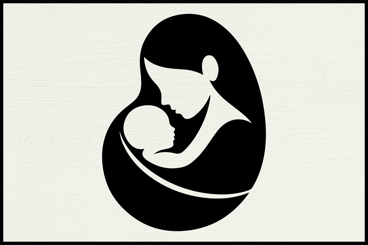 30 Mother Baby Nest Silhouette Set, a Person Illustration by Artivon (Photo 3 of 4)