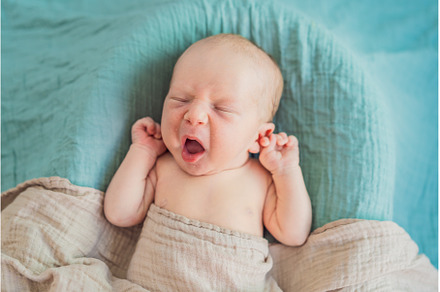 The baby is sleeping peacefully in, a Person Photo by Elizaveta Galitskaya