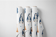 Cute Winter Animals Seamless Pattern, a Pattern Graphic by Pati Charm Studio (Thumbnail 7 of 8)