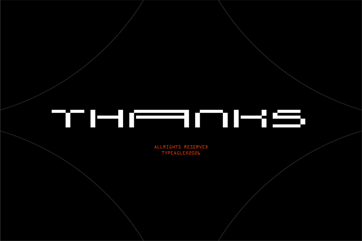 Exhociz - Futuristic Display Font, a Sans Serif Font by Typeagle (Photo 12 of 12)