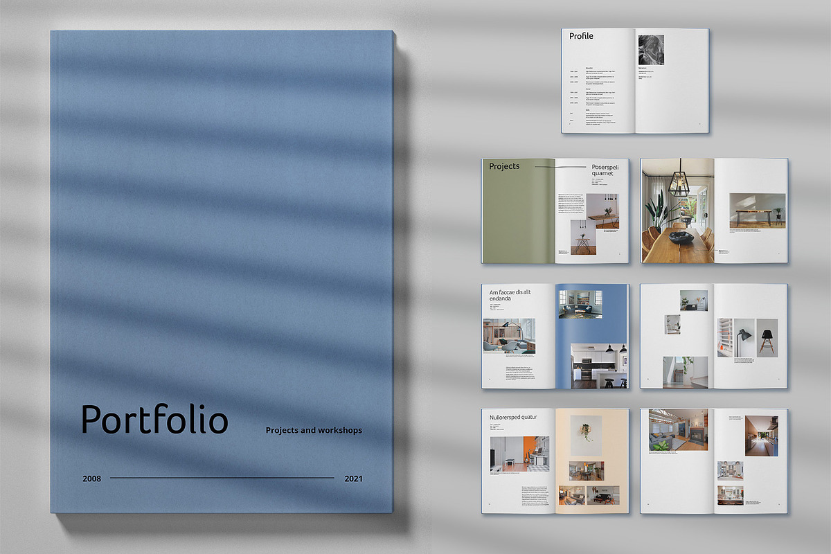 Minimalist Portfolio Template, a Magazine Template by Grafvish (Photo 1 of 5)