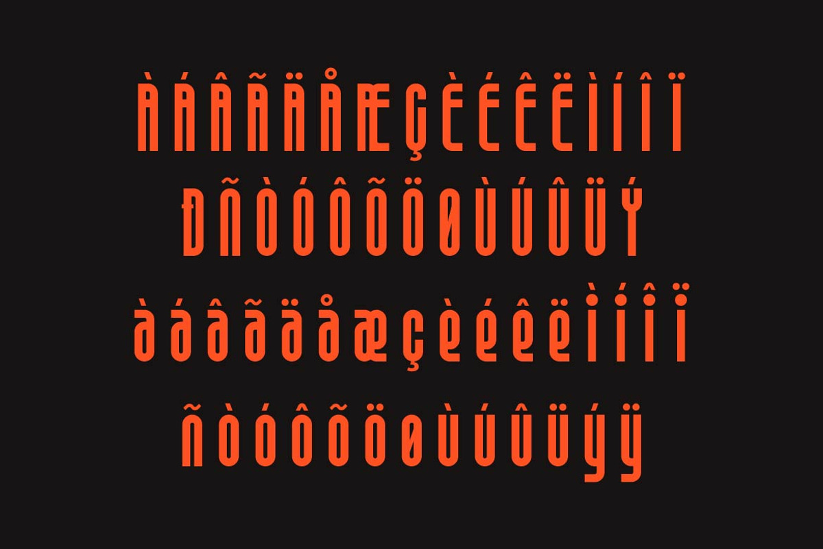 Georgopol – Condensed Retro Font, a Sans Serif Font by Artiveko (Photo 7 of 8)