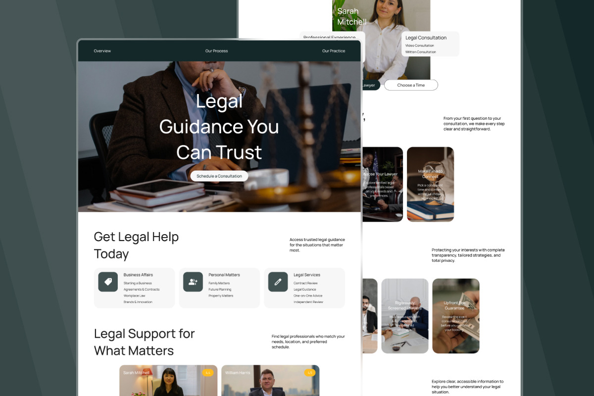 Floren - Legal Consultation Landing, a Landing Page Template by trabaskriya (Photo 4 of 5)