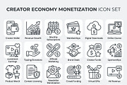 Bundles Creator Monetization Icons, an Outline Icon by adenpinkstore (Thumbnail 2 of 10)