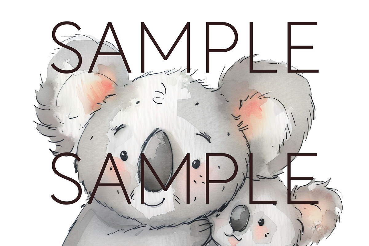 Australian Nursery Koala Clipart, an Animal Illustration by Pawcasso's Portraits (Photo 8 of 10)