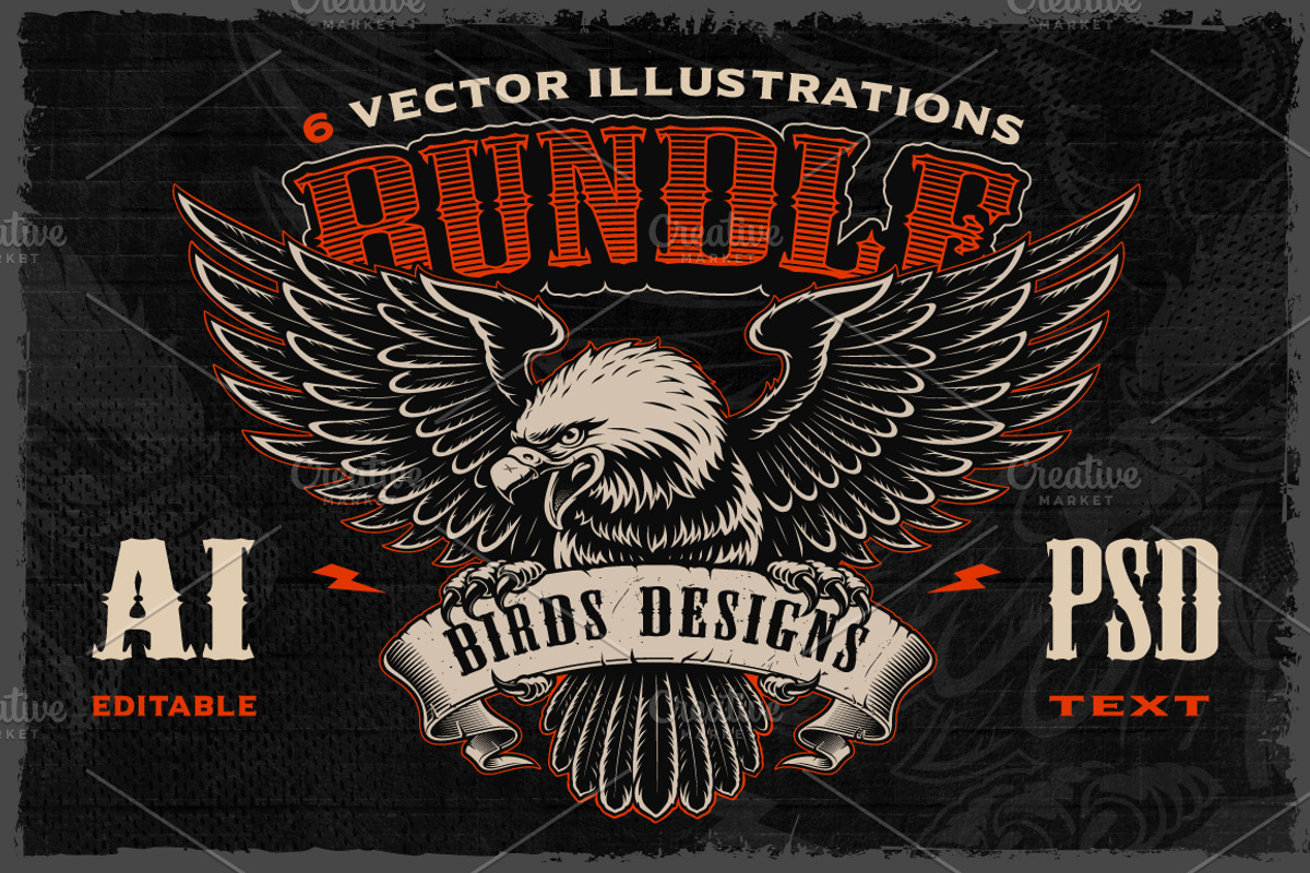 Birds Vectors Bundle, an Illustration by Harry Kasyanov (Photo 1 of 8)