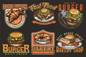 Bake House Pizza, Burger Bakery logo, a Branding & Logo Template by Billah Hub