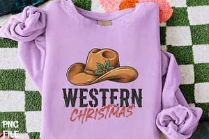 Western Christmas Cowboy Hat PNG