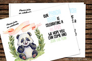 DIY Panda Printable Invitation, an Invitation Template by Artseez (Thumbnail 2 of 2)