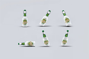 Vintage Beer Bootle Mock-Up, a Product Mockup by DesignRushMarket