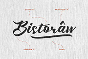 Bistoraw - Modern Script Font, a Script Font by Rishsketch (Thumbnail 7 of 13)