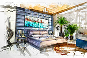 Marker Sketch Photoshop Action, an Action Add-On by GorynArt (Thumbnail 15 of 20)