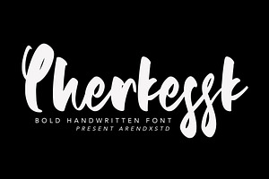 Cherkessk - Bold Handwritten Font