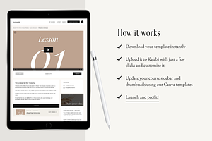 Kajabi Course Template For Courses