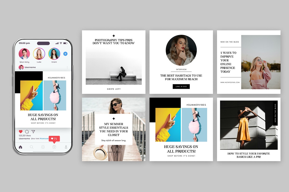 Instagram Post Template Social Media, a Social Media Template by Miyaji75 (Photo 7 of 9)