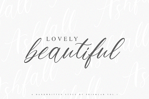 Ashfall A Luxury Calligraphy Font