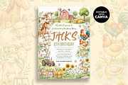 Farm Birthday Invitation, an Invitation Template by M9 Design (Thumbnail 1 of 4)