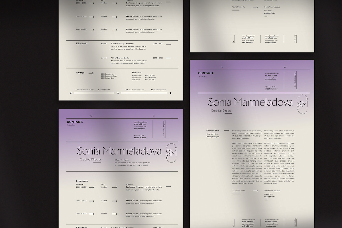 Resumé, a Resume Template by wavebreak