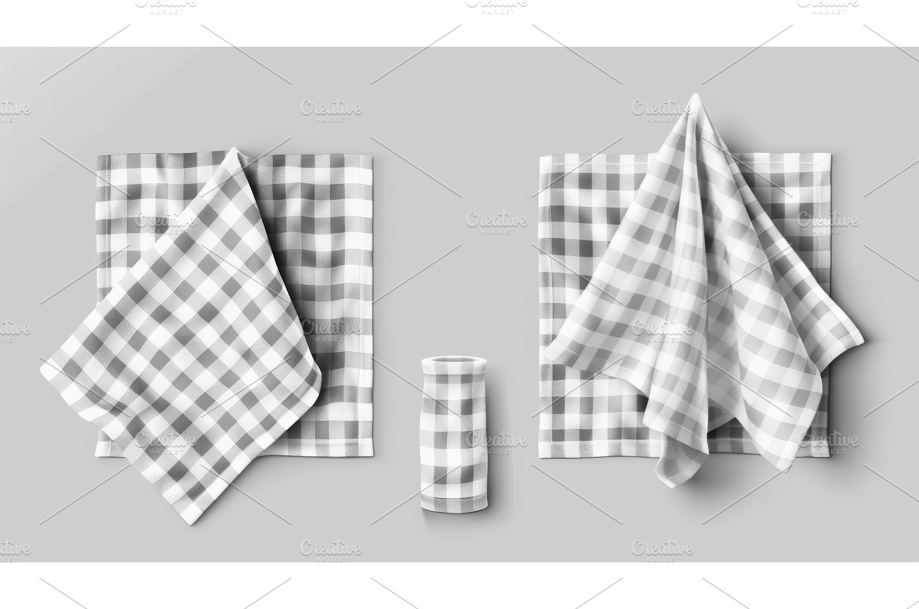 An empty and checked handkerchief, a Food & Drink Photo by ZinetroN