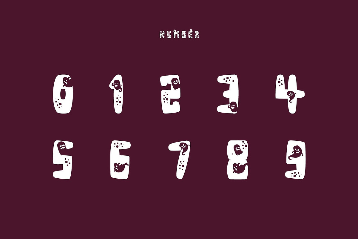 Halloween Ghost - Decorative font, a Sans Serif Font by Brown Cupple (Photo 3 of 6)