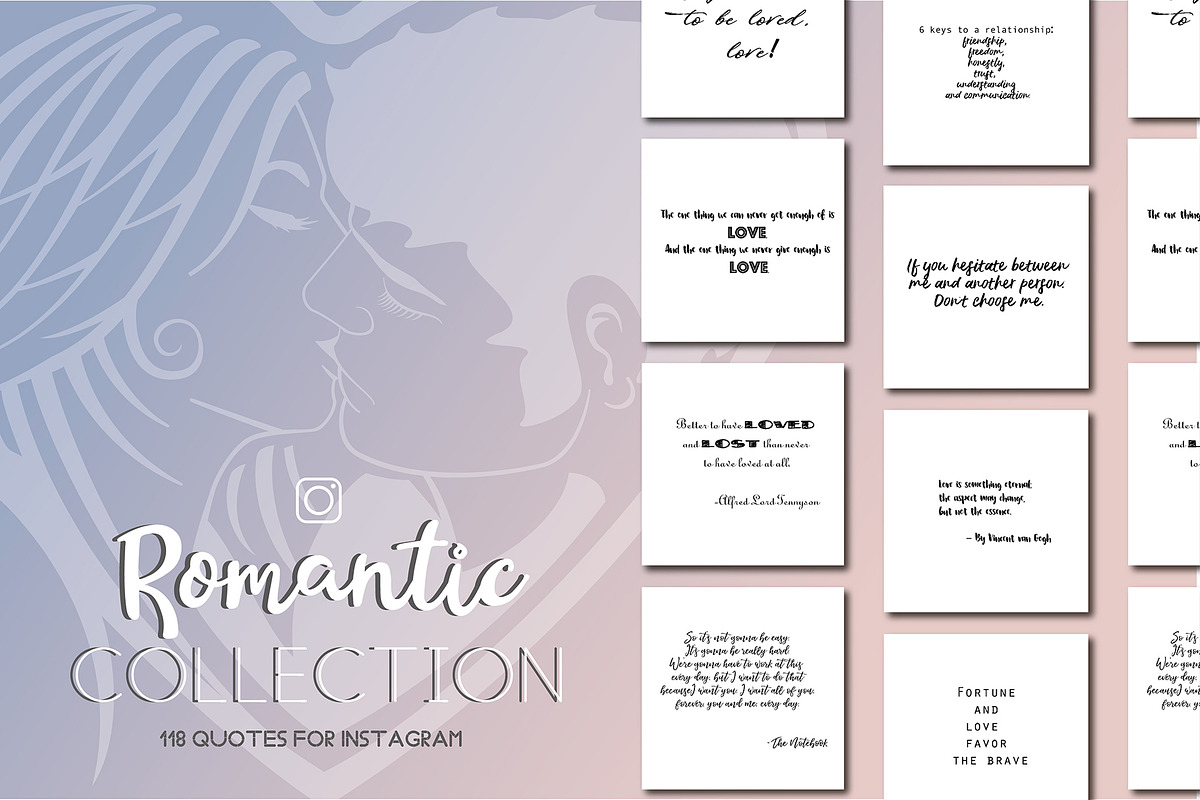 Romantic Quotes for instagram, a Social Media Template by digital_essence (Photo 1 of 5)