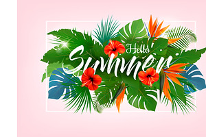 Summer Tropical Holiday Background W