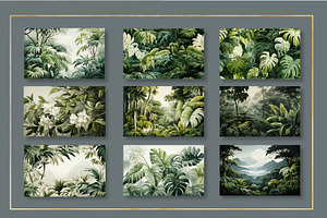 Tropical Forest Landscape Mural