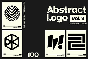 Modern Abstract Logo Template Vol 9, a Solid Icon by Tekuni