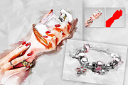 Fashion Sketch Photoshop Action, an Action Add-On by GorynArt (Thumbnail 3 of 24)