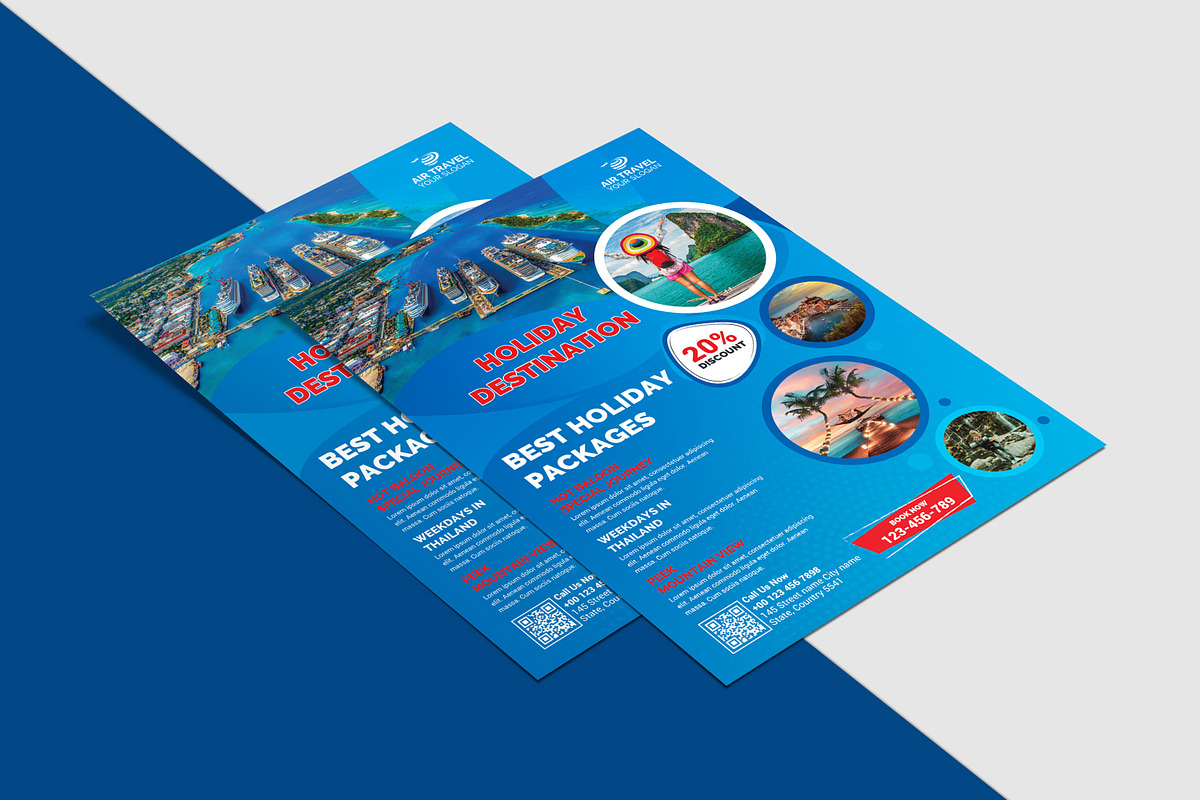 Travel Flyer Template, a Flyer Template by Ultimate Template Shop (Photo 2 of 6)