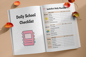 Kids Daily School Checklist Schedule