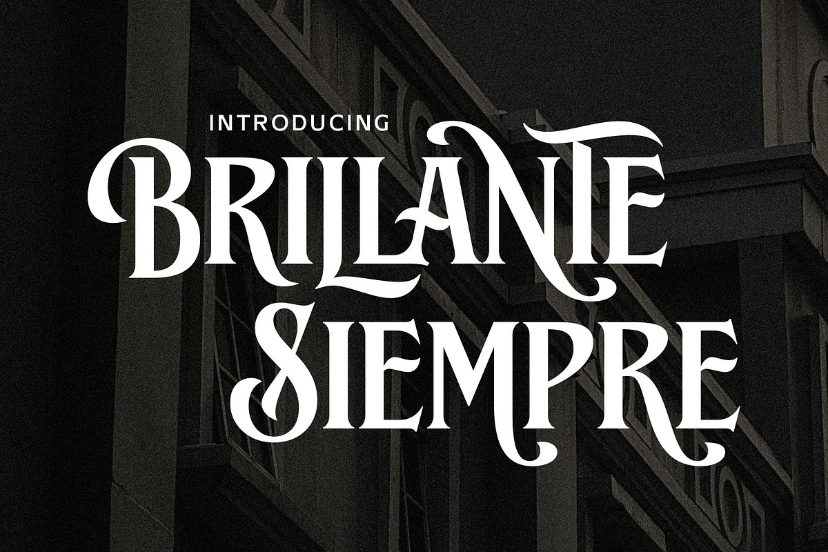 Brillante Siempre - Fancy Serif, a Serif Font by Arterfak Project (Photo 1 of 12)