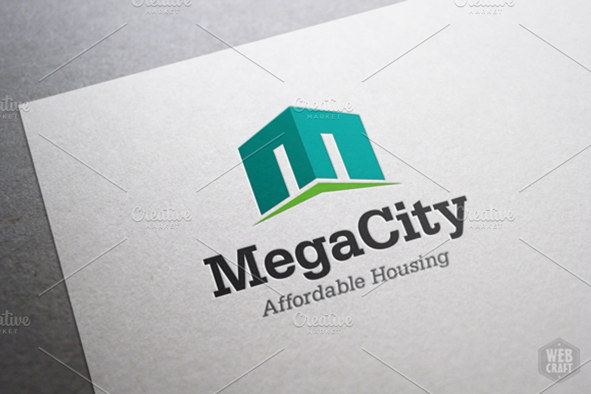 Mega City Real Estate Logo Template, a Branding & Logo Template by WebCraft (Photo 2 of 4)