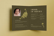 Green Floral Funeral Program, a Brochure Template by Neermana (Thumbnail 4 of 4)