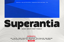 Superantia - Sans serif font family