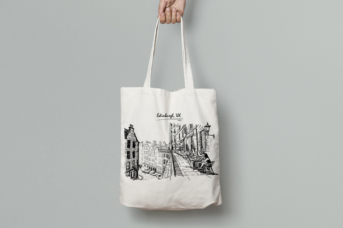 Sketching Edinburgh - Ink Edition, a Person Illustration by AntonPix Studio (Photo 3 of 6)