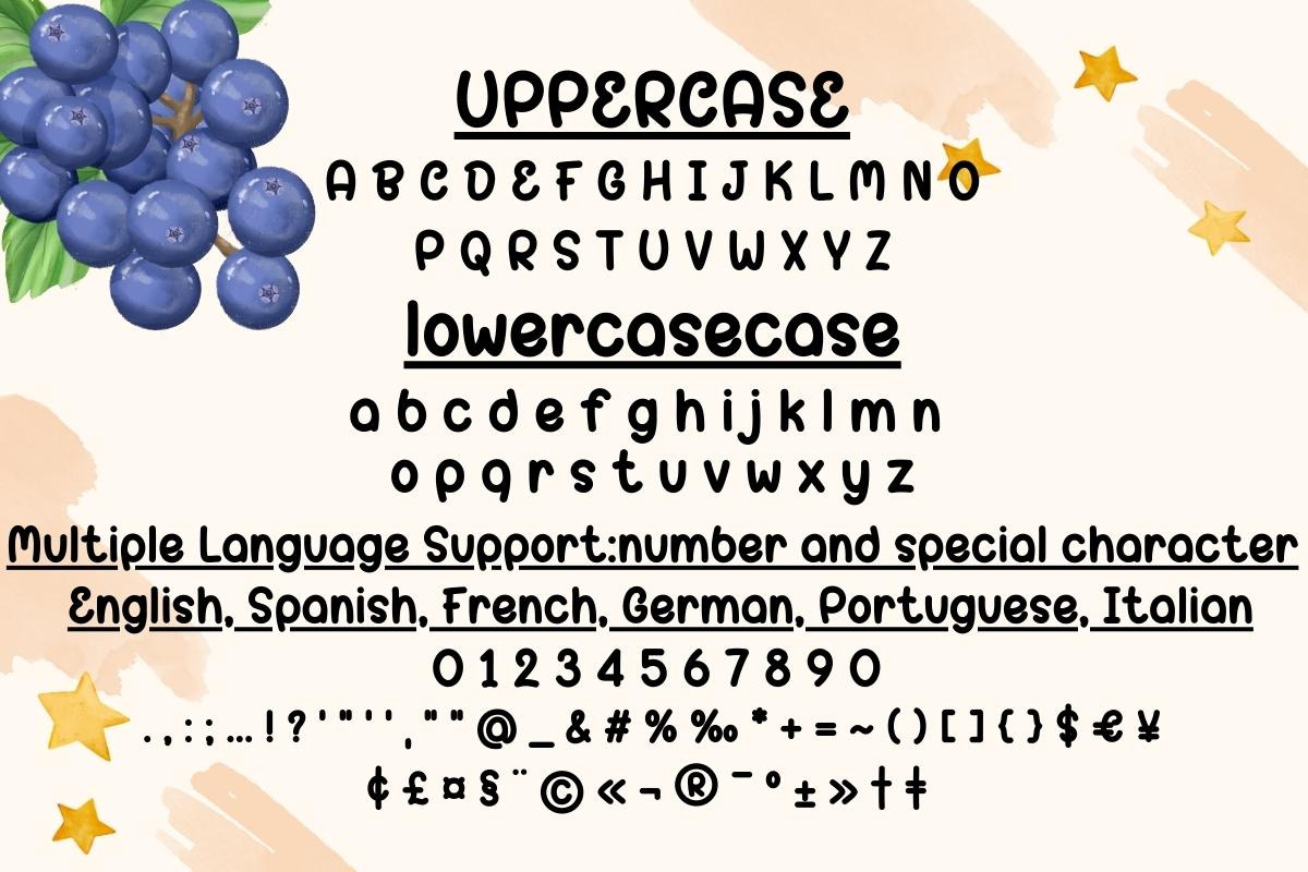 Blue Berries - Handwritting, a Handwritten Font by Charmingbear59.design (Photo 5 of 5)